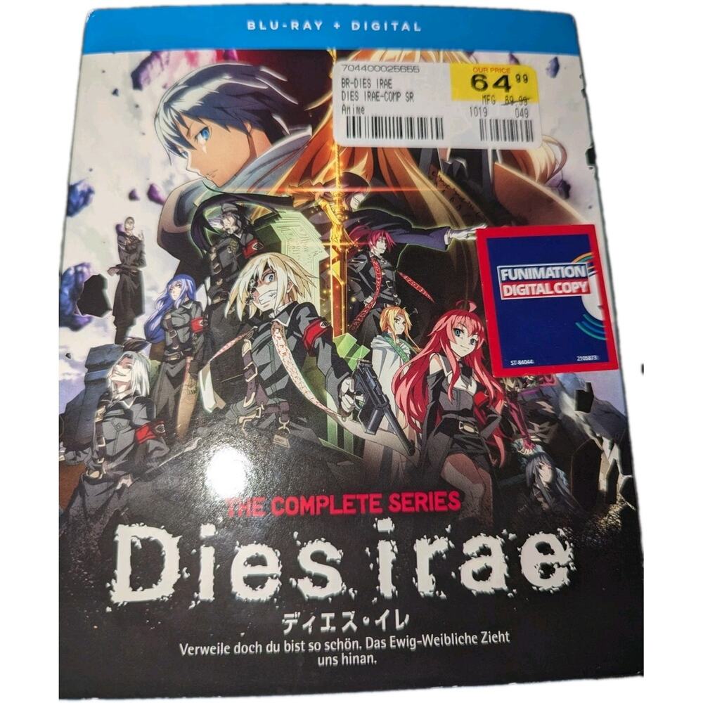 Dies Irae: The Complete Series Blu-ray Anime 2-Disc Set w/Slipcover RARE OOP